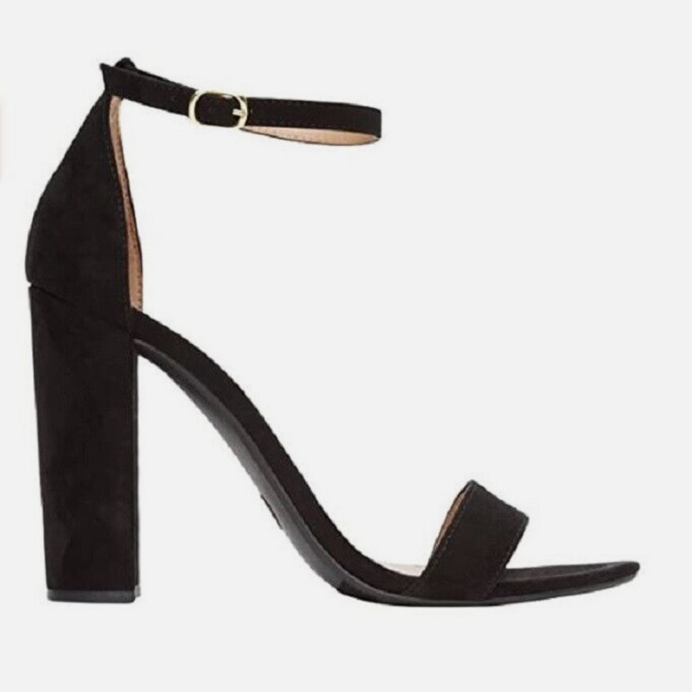 NEW Rohb by Joyce Azria Monaco High Block Heel Ankle Strap Sandal (Black) Size 6 - Picture 2 of 10